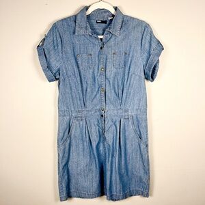 90s style denim jean short dress BDG Urban Outfitters *With pockets!*